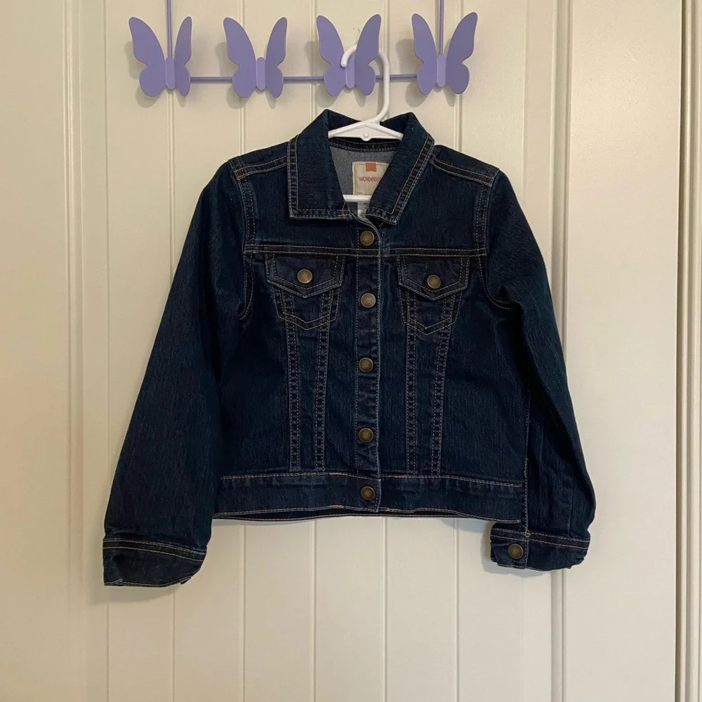 EUC | Wonderkids girl’s dark wash denim jacket — 5T